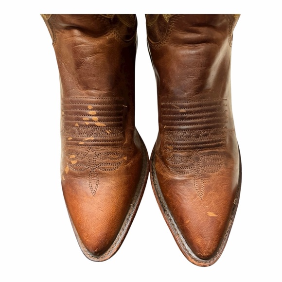 Justin Vintage Western Leather Boots - Picture 12 of 15